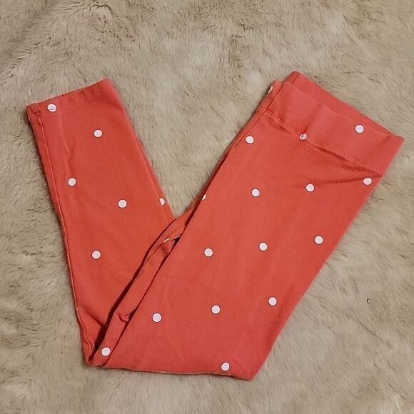 MINI BODEN PEACH POLKA DIT LEGGINGS, SIZE 6-7 YEARS - Picture 1 of 4